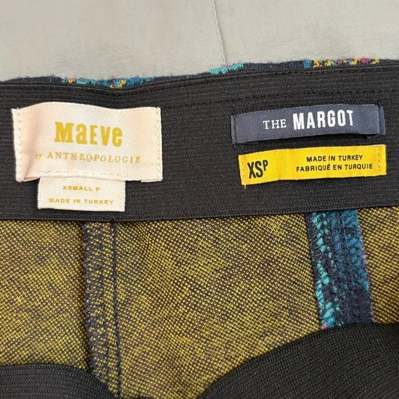 Maeve The Margot Multicolor Textured Fabric Pants Size XS Petite EUC‎ - Picture 9 of 12